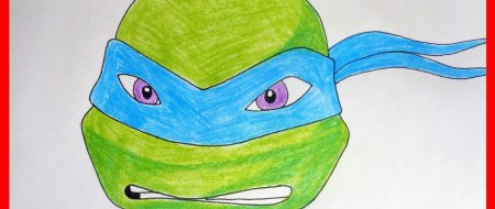 Леонардо Черепашки ниндзя срисовать