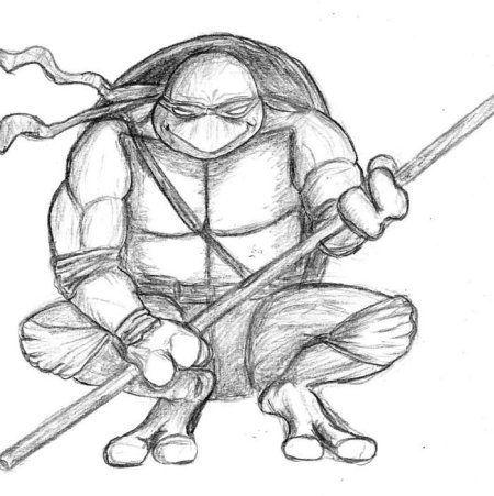 Донателло Черепашки ниндзя рисунок