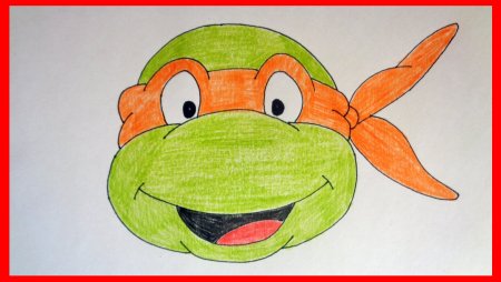 Черепашки ниндзя рисовать для детей