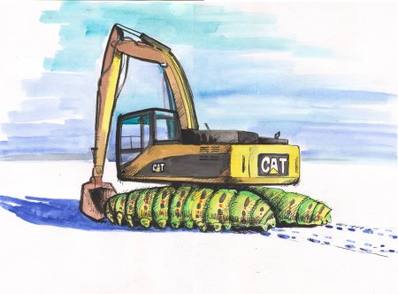 Экскаватор вектор