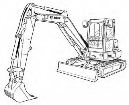 Карьерный экскаватор вектор