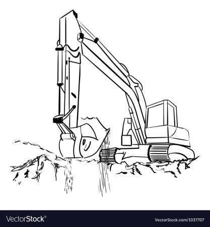 Экскаватор вектор