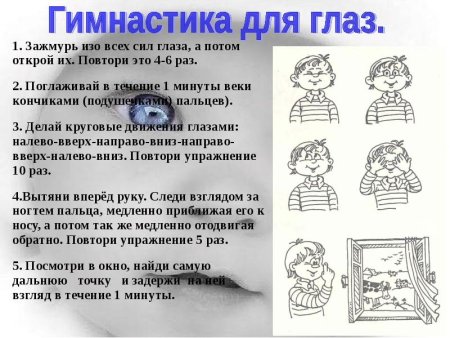 Профилактические упражнения для глаз
