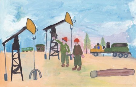 Рисунок на тему Нефтяник