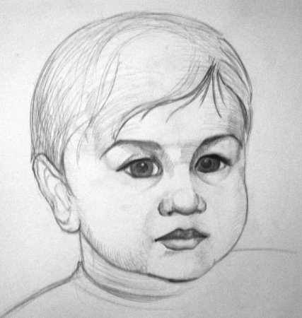 Рисунок мальчика карандашом портрет