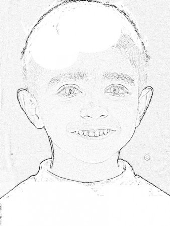 Лицо мальчика рисунок карандашом