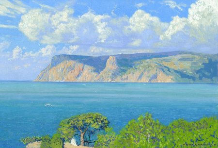 Средиземноморский пейзаж маслом художник Семен Кожин