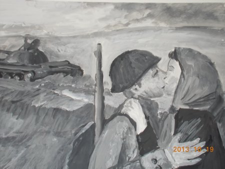 Памятник Мамаев Курган рисунок