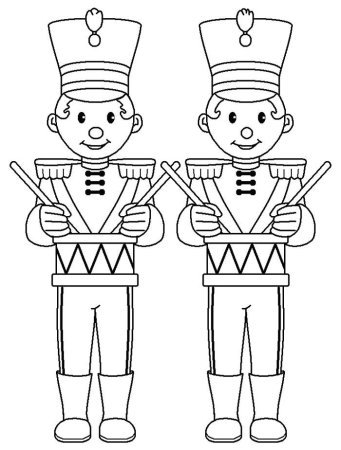 Деревянные солдатики с барабанами