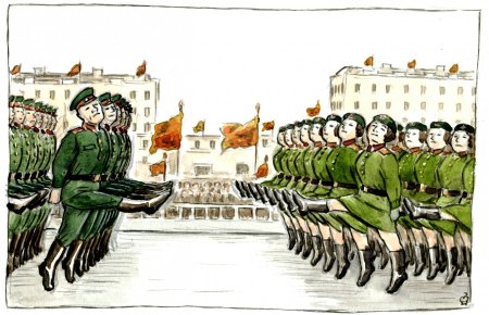 Парад Победы живопись