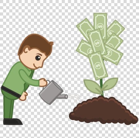 Человечек с деньгами