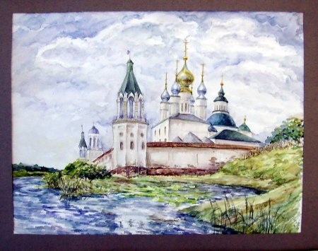 Ростовский Кремль акварель