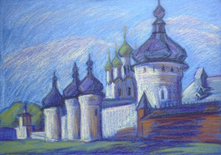 Ростов Великий Кремль зарисовка