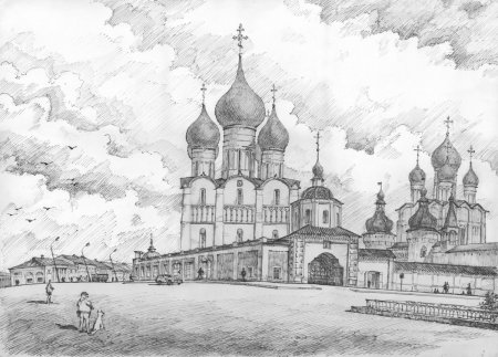 Ростов Великий Ростовский Кремль вектор