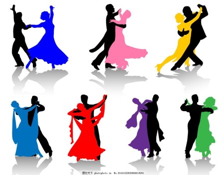Бальные танцы силуэты дети