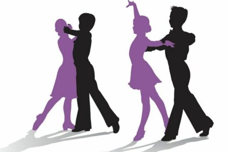 Бальная пара силуэт