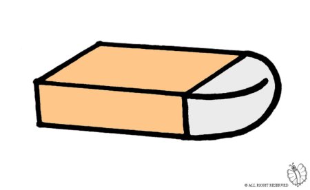 Стирательная резинка без фона