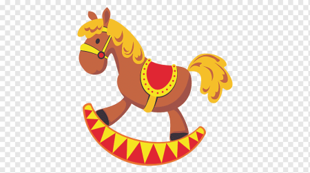 Лошадь качалка на прозрачном фоне