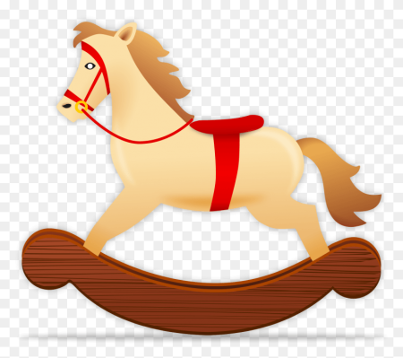 Лошадка качалка без фона