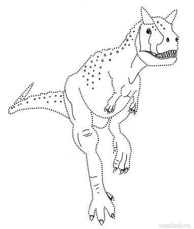 Карнотавр динозавр раскраска