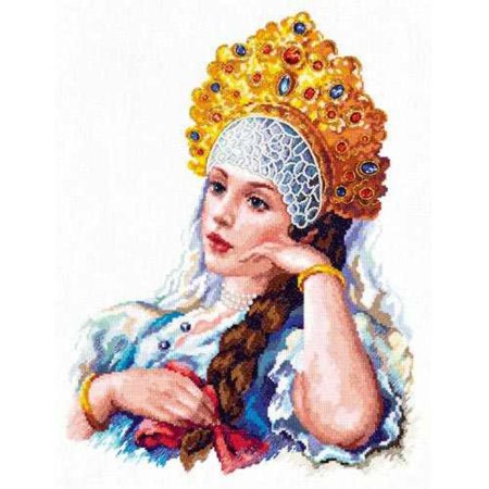 Портрет русской красавицы карандашом