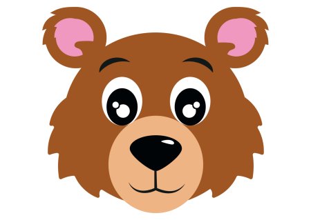 Маска медведя для детей