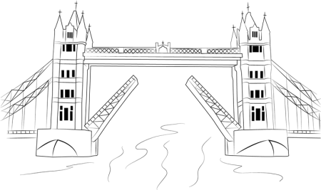 Тауэрский мост раскраска