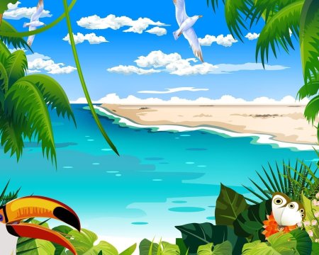 Море мультяшное