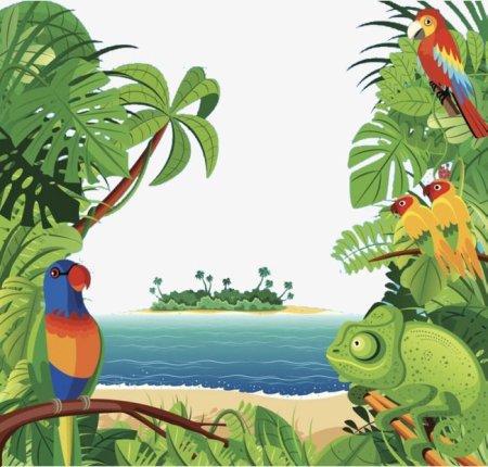 Тропики мультяшные