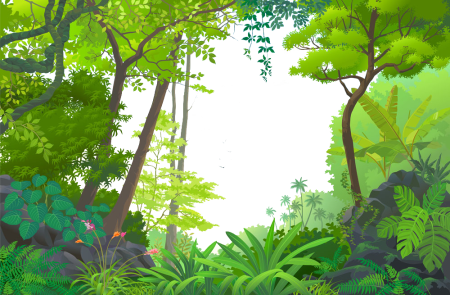 Стилизованный фон леса