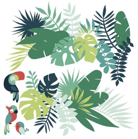 Тропические растения стилизация