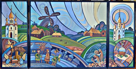 Декоративная сюжетная композиция