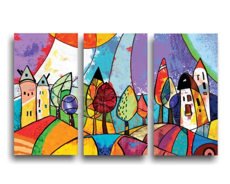 Декоративные триптихи пейзажи