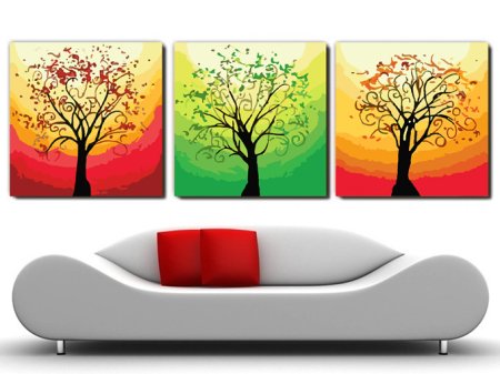 Триптих рисунок детей