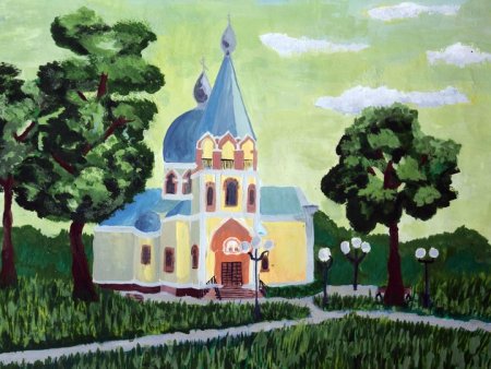 Рисунки Церковь Губкин