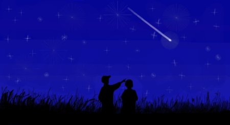 Падающая звезда иллюстрация