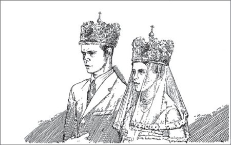 Венчание рисунок карандашом