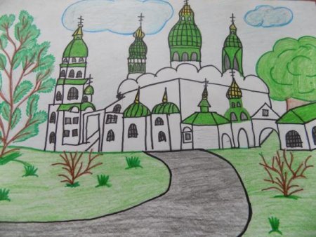 Собор Софии Киевской рисунок