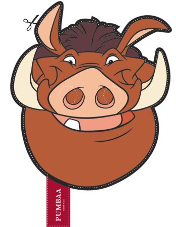 Пумба раскраска