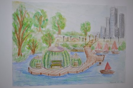 Рисунок набережной глазами ребенка