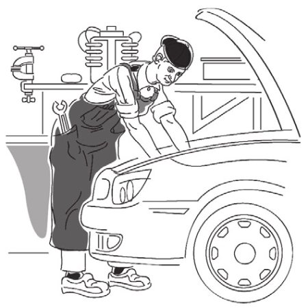 Ребенок автомеханик