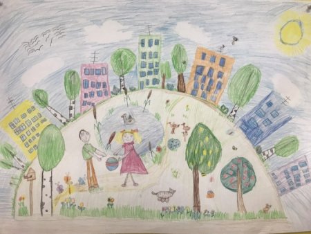 Парк будущего рисунок