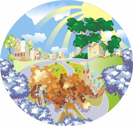 Рисунок на тему мирные города