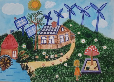 Экологический город будущего рисунки