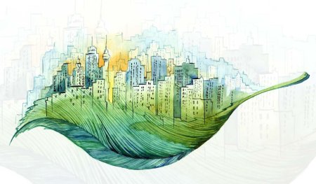 Экологически чистый город рисунок