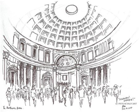 Пантеон рисунок