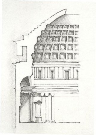 Пантеон карандашом