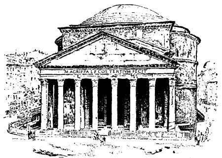 Пантеон Рим вектор