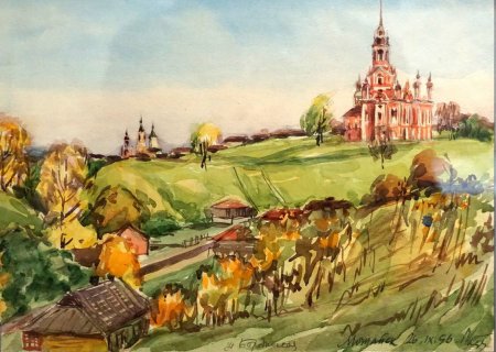Каланча Рыбинск рисунок