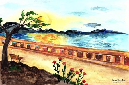 Набережная рисунок